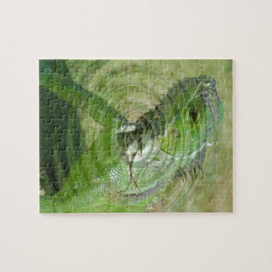Puzzle L'Iguana verte (Horizontal)