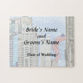 Puzzle L'IL - Drapeaux le long d'avenue Chicago du (Horizontal)