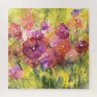 Puzzle Lilac : Aquarelle Vintage du jardin.