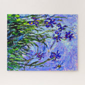 Puzzle Lilac Irises art de Claude Monet, (Horizontal)