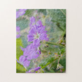 Puzzle Lilac Purple Geranium Fleur sauvage Photo botaniqu (Vertical)