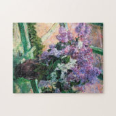 Puzzle Lilacs dans une fenêtre, Mary Cassatt (Horizontal)