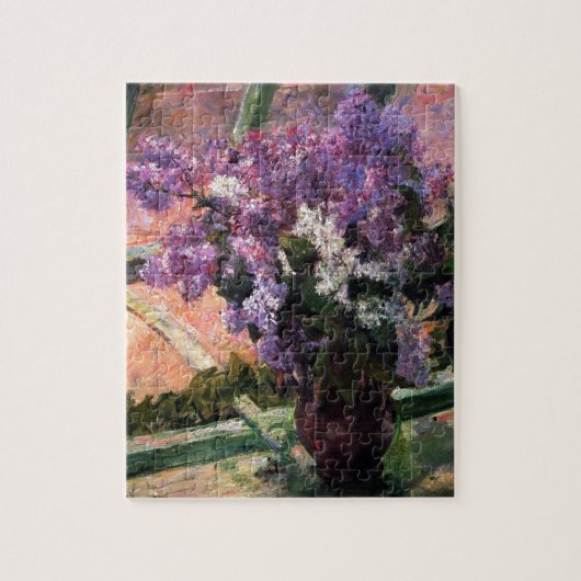 Puzzle Lilacs dans une fenêtre par Mary Cassatt (Vertical)