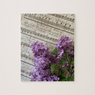 Puzzle Lilacs sur la musique ancienne