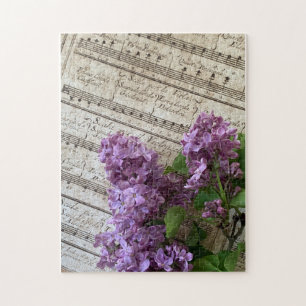Puzzle Lilacs sur musique ancienne