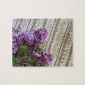 Puzzle Lilacs sur musique ancienne feuille (Horizontal)