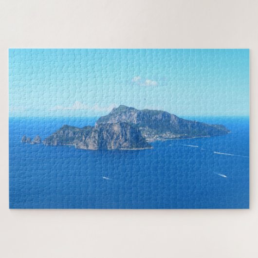Puzzle L'île de Capri, Italie entourée par la mer d'Itali (Horizontal)
