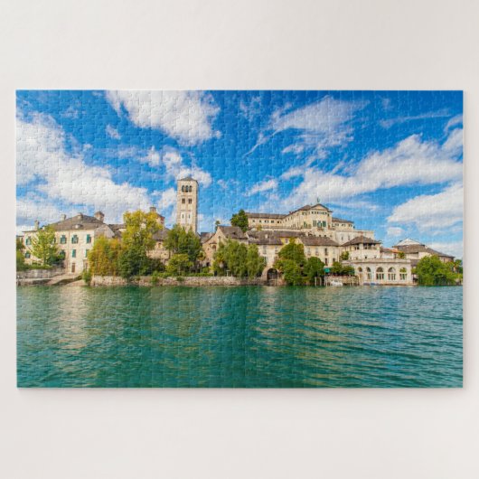 Puzzle L'île de San Giulio dans le lac d'Orta, Italie (Horizontal)