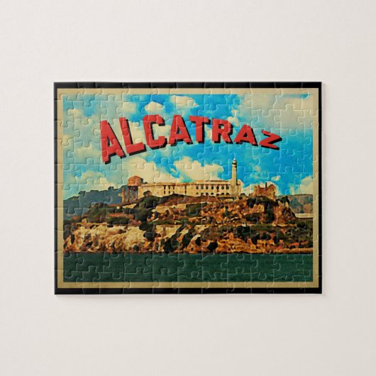 Puzzle L'île vintage d'Alcatraz (Horizontal)