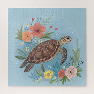 Puzzle L'illustration d'une tortue de mer