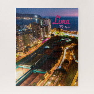 Puzzle Lima Pérou Capitale Côte Pacifique Ville Lumière N