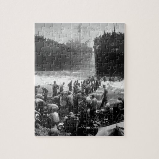 Puzzle L'image open_War de deux navires de débarquement (Vertical)