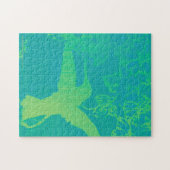 Puzzle Lime Green Hummingbird (Horizontal)