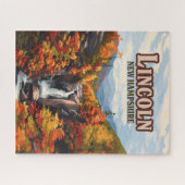 Puzzle Lincoln New Hampshire Franconia Falls Automne (Horizontal)