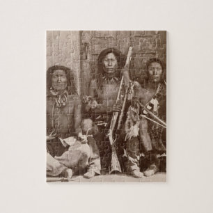 Puzzle L'Indien trois brave, photographié par l'anglais