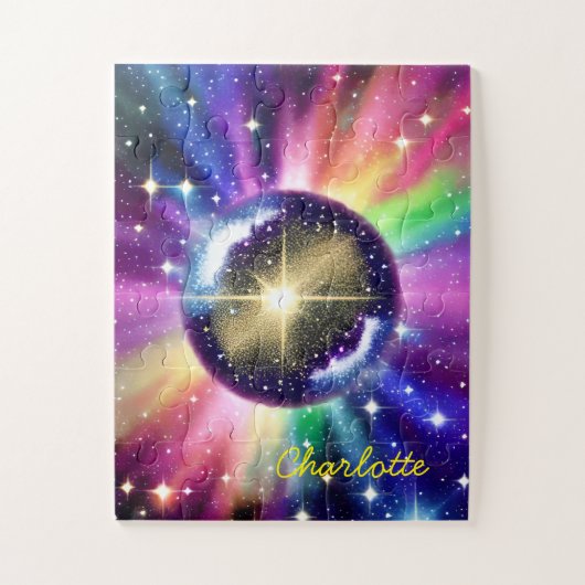 Puzzle L'indigo magique éclatant la sphère des étoiles da (Vertical)