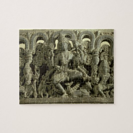 Puzzle Linteau dépeignant la trinité : Siva, Brahma et (Horizontal)