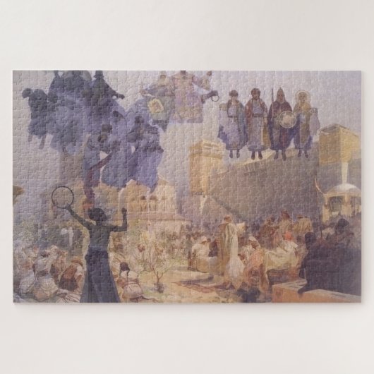 Puzzle L'introduction de la liturgie slave par Mucha (Horizontal)