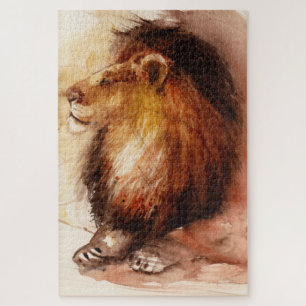 Puzzle lion à eau