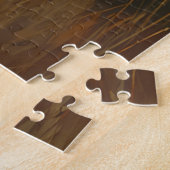 Puzzle Lion africain rétro Scénique (Côté)