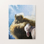 Puzzle Lion and Lamb (Vertical)