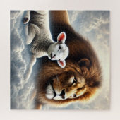 Puzzle Lion and Lamb (Horizontal)