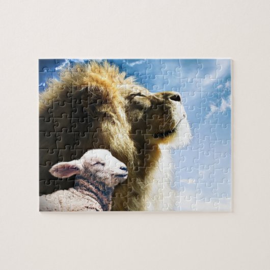 Puzzle Lion and Lamb (Horizontal)