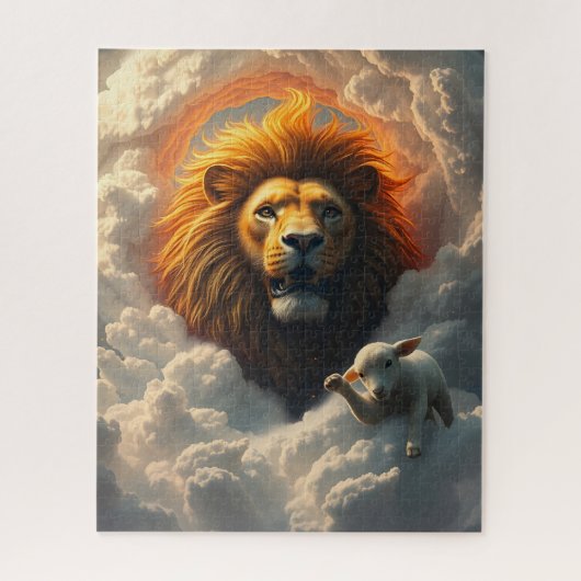 Puzzle Lion and Lamb (Vertical)