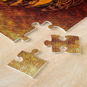 Puzzle Lion animal sauvage abstrait (Côté)