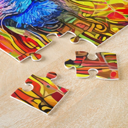 Puzzle Lion arc-en-ciel (Côté)