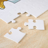 Puzzle Lion as Cook with Chef Cooking apron (Côté)