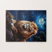Puzzle Lion au clair de lune (Horizontal)