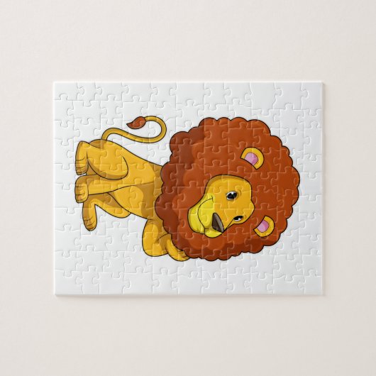 Puzzle Lion avec boucles (Horizontal)
