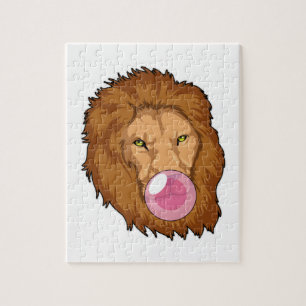 Puzzle Lion avec gomme Bubble