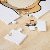 Puzzle Lion avec hamburger (Côté)