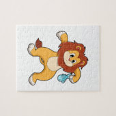 Puzzle Lion avec poisson (Horizontal)