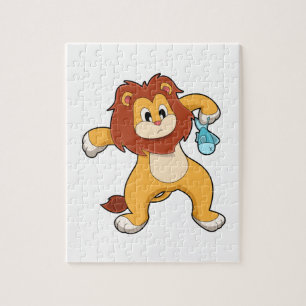 Puzzle Lion avec poisson