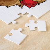 Puzzle Lion avec Rose (Côté)