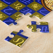 Puzzle Lion & Boeuf en Bois (Côté)