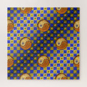 Puzzle Lion & Boeuf en Bois (Horizontal)