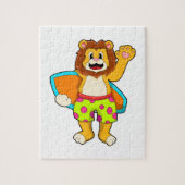 Puzzle Lion comme surfer avec Surfer (Vertical)