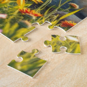 Puzzle Lion Cub au lever du soleil avec un papillon (Côté)