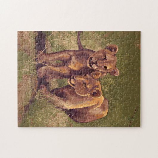 Puzzle Lion Cubs (Horizontal)