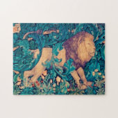 Puzzle Lion dans la Forest, William Morris (Horizontal)