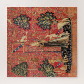 Puzzle Lion de DAME ET de LICORNE, fleurs d'imaginaire, (Vertical)