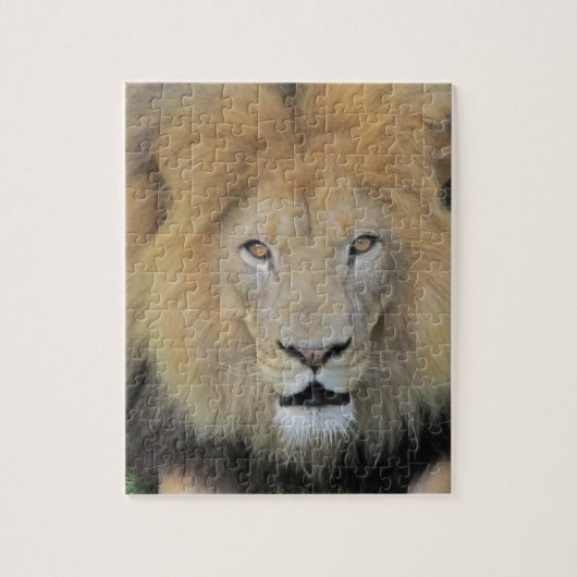 Puzzle Lion de gros plan (Vertical)