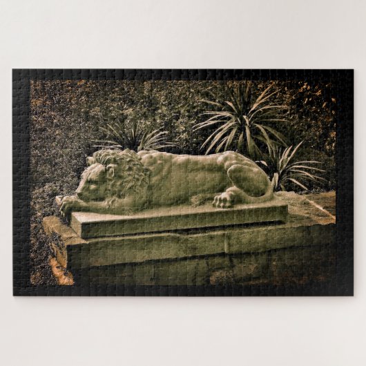Puzzle Lion de jardin (Horizontal)