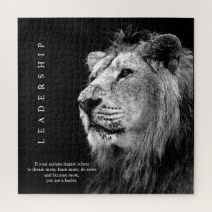 Puzzle Lion de leadership motivationnel tendance