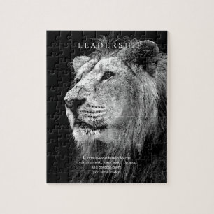 Puzzle Lion de leadership motivationnel tendance