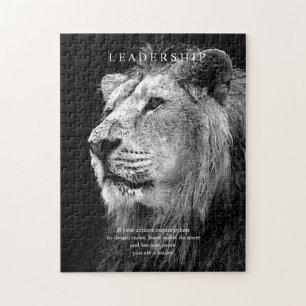 Puzzle Lion de leadership motivationnel tendance